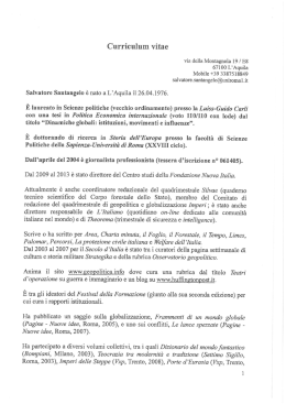 Curriculum vitae