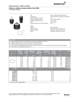 Cilindro a soffietto semplice effetto, Serie BRB
