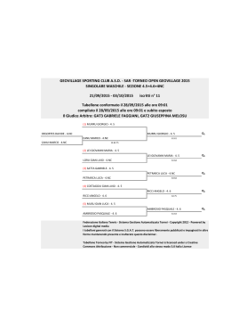 tabellone torneo open