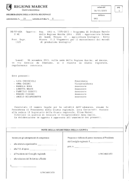 Schema di bando - Il sito delle norme della Regione Marche
