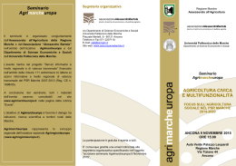 Invito - Agrimarcheuropa - Università Politecnica delle Marche