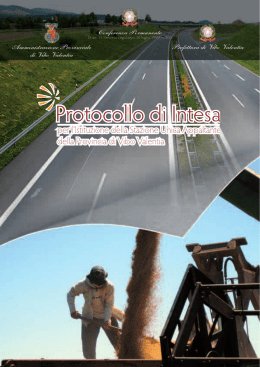 Protocollo d`Intesa per l`istituzione della Stazione Unica Appaltante