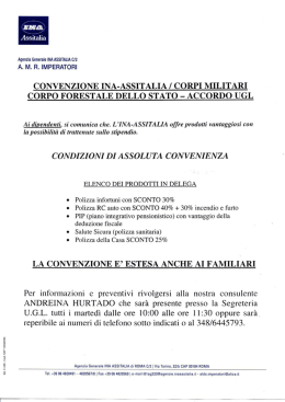 convenzione ina-assitalia / corpi militari