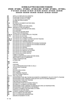 schema elettrico macchine standard sf920e - sf1200e-l