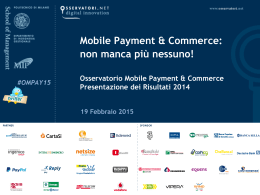 Mobile Payment & Commerce: non manca più nessuno!