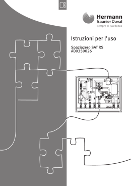 Spaziozero SAT RS - manuale d`uso