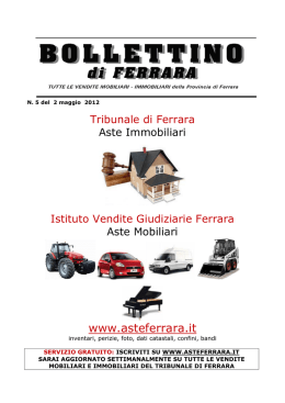 immobili nel comune di ferrara