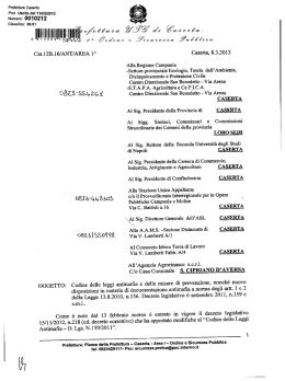 Circolare codice antimafia della Prefettura di Caserta