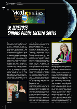 Le MPE2013 Simons Public Lecture Series