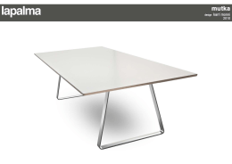 Page 1 Page 2 mutka design karri monni 2010 Tavolo con base in