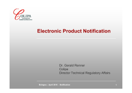 Electronic Product Notification