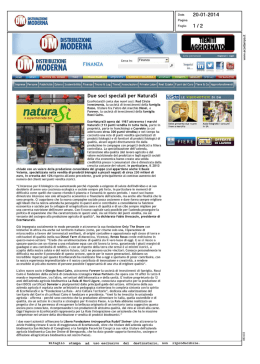 due soci speciali per naturasi` [distribuzionemoderna