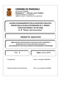 TAV. E Incidenza Sicurezza