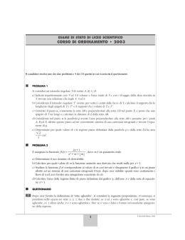 CORSO DI ORDINAMENTO &bull; 2003