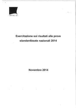 DATI INVALSI CLASSE V S.P - Istituto Comprensivo 4 Chieti