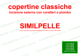 catalogo similpelle - Copisteria Laura srl