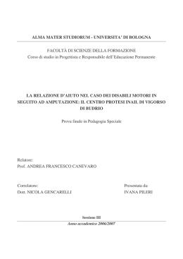 La relazione d`aiuto nel caso dei disabili motori in seguito - Area-c54