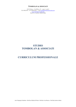curriculum - Comune di Castelfranco Veneto