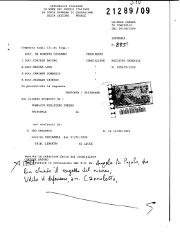 Testo integrale sentenza