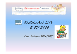 RISULTATI SNV E PN 2014 - Istitutocomprensivopanicale.it