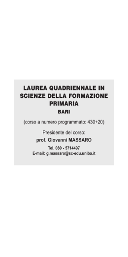 Offerta didattica