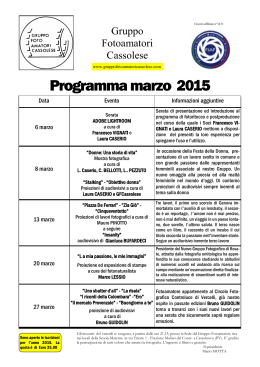 Programma marzo 2015