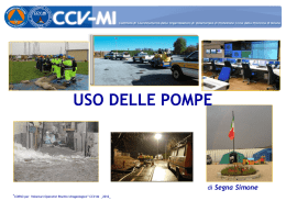 USO DELLE POMPE