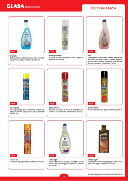 detergenza - GLASA promotion
