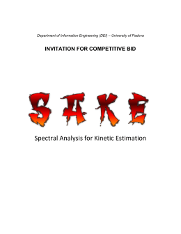 SAKE – Spectral Analysis for Kinetic Estimation