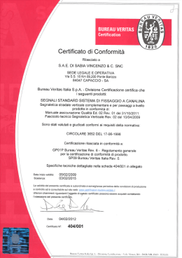 Scarica il certificato