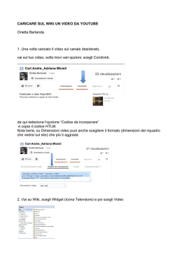 CARICARE SU WIKI VIDEO DA YOUTUBE