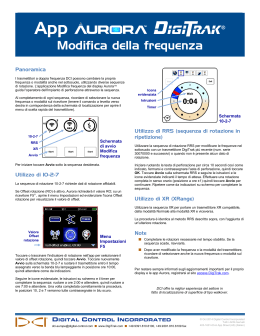 Aurora App Sheet (AS): Frequency Change - Italian