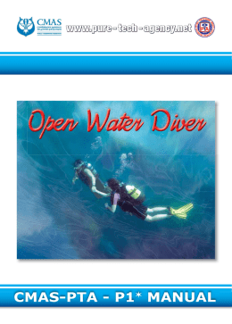 Manuale Open Water Diver CMAS-PTA P1
