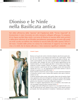 Dioniso e le Ninfe nella Basilicata antica