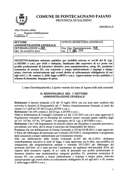 E PROVINCIA DI SALERNO - Comune di Pontecagnano Faiano