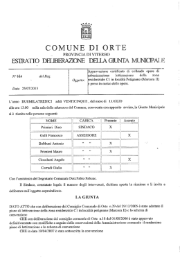 ÈApprovazione certificato di collaudo opere di