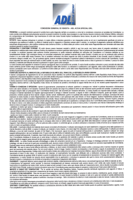 Condizioni generali di vendita