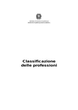Classificazione delle professioni