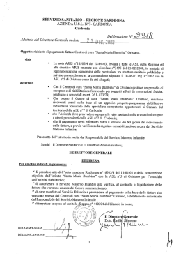 Delibera 23 Dicembre 2003,N.2918