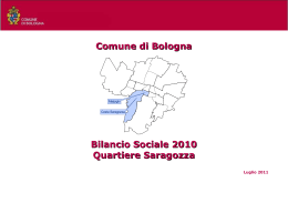 Bilancio sociale del Quartiere Saragozza