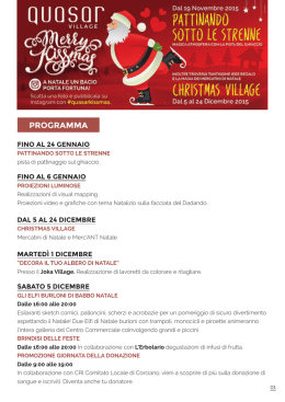 Scopri il calendario completo degli Eventi