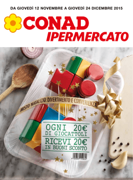 da gioved&igrave; 12 novembre a gioved&igrave; 24 dicembre 2015