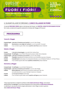 Leggi il programma completo