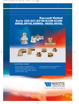 Scheda Raccordi - WATTS industries