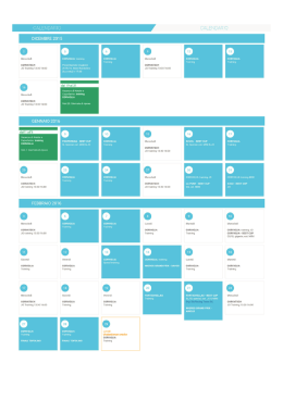 scarica il calendario