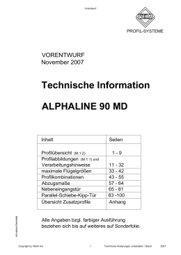 Technische Information ALPHALINE 90 MD
