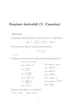 Funzioni derivabili (V. Casarino) - Università degli Studi di Padova