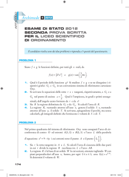 Soluzioni della seconda prova scritta 2012 per il Liceo scientifico di