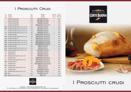 I Prosciutti crudi