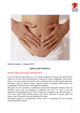 Giugno 2012 - Igiene dell`intestino